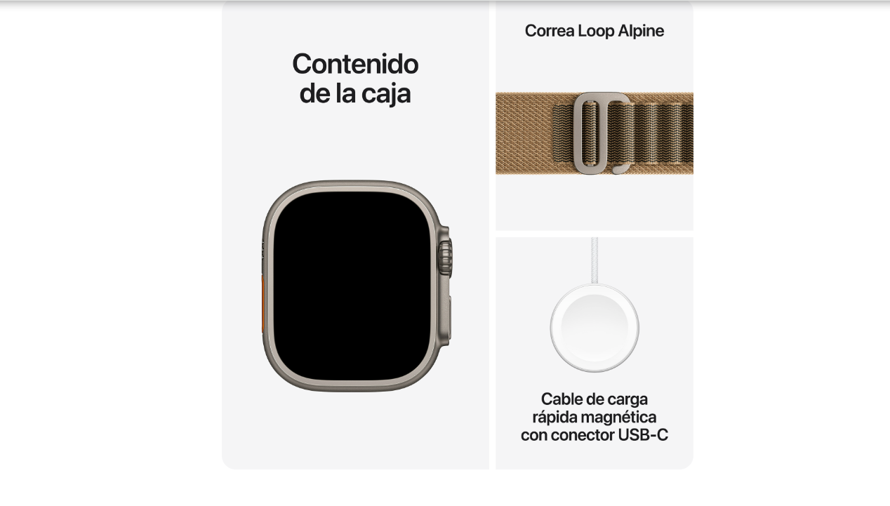 Apple Watch Ultra 4 Titanio Natural Alpine Loop Desierto