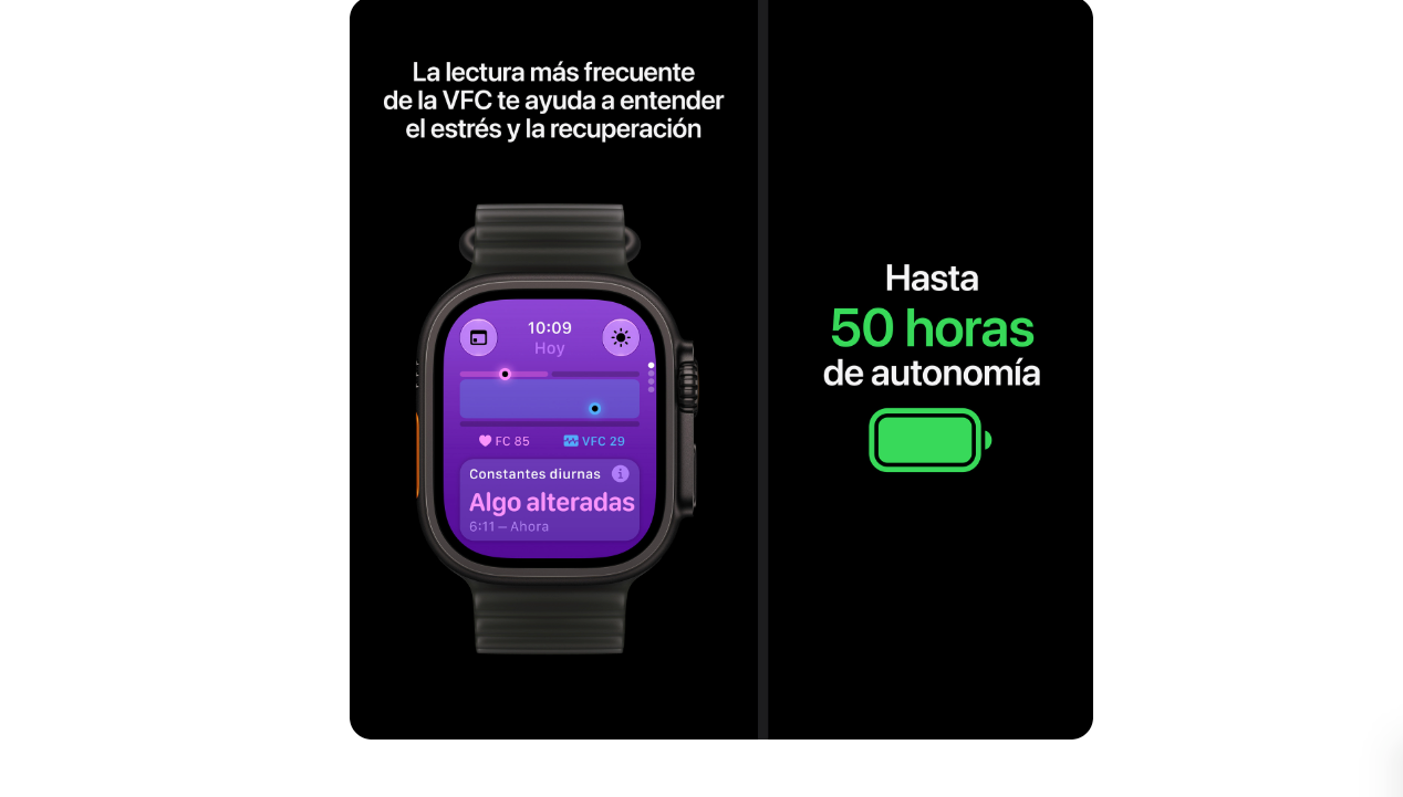Apple Watch Ultra 4 Titanio Negro Alpine Loop Burdeos