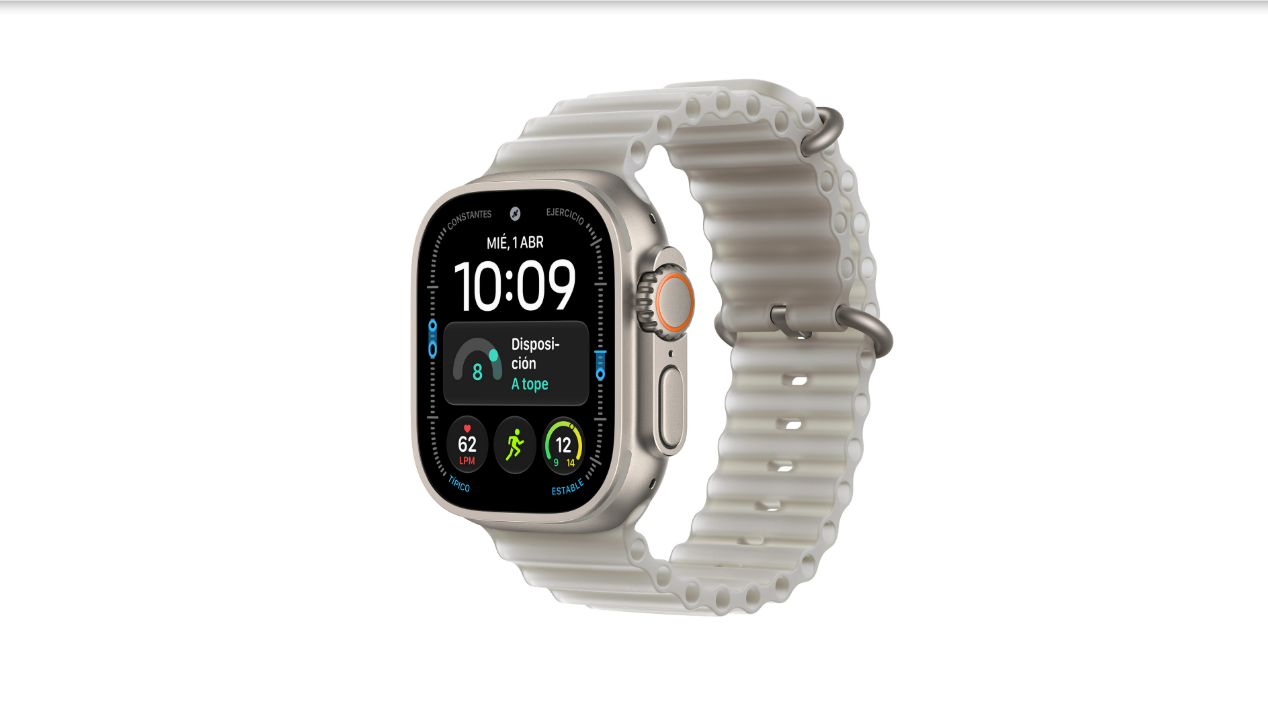 Apple Watch Ultra 4 Titanio Natural Ocean Gris traslucido