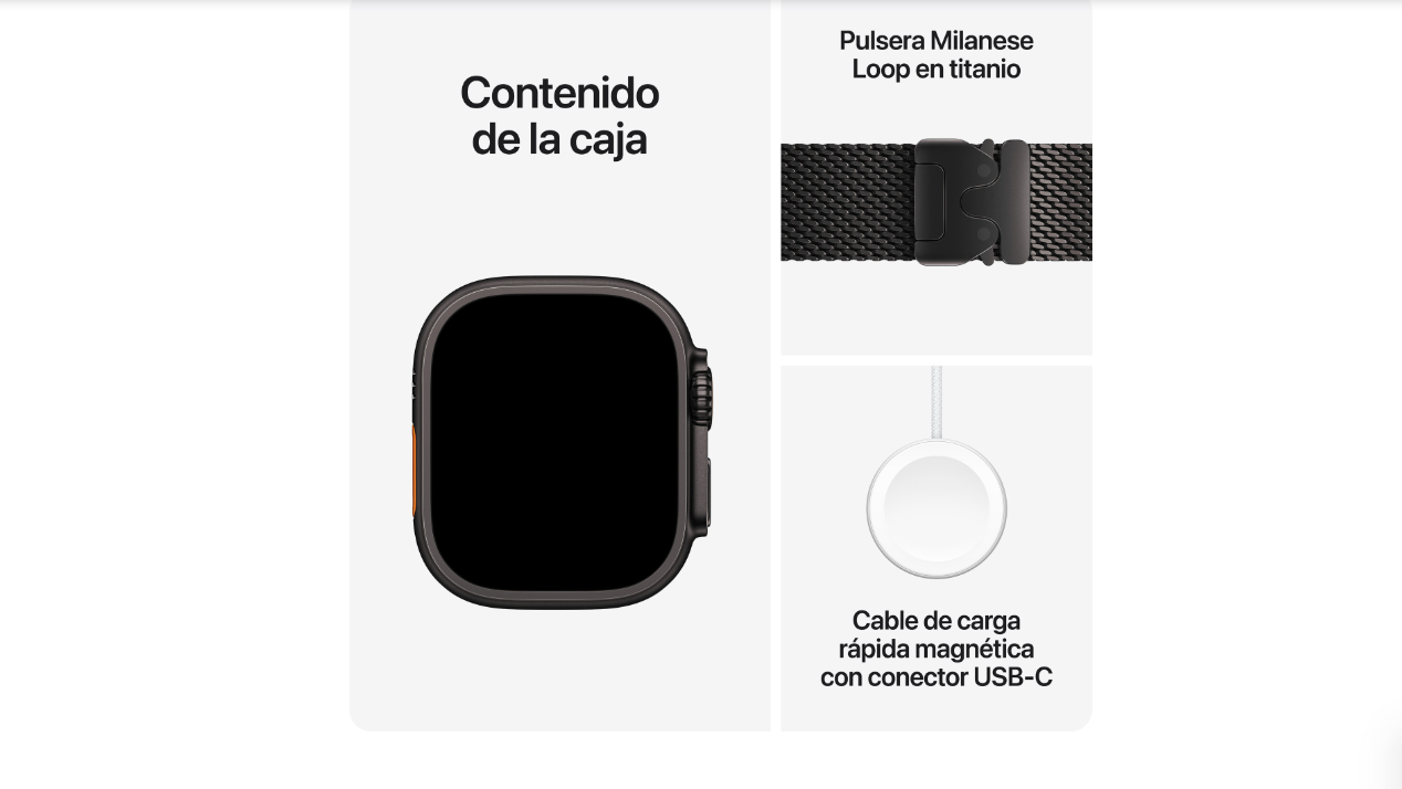Apple Watch Ultra 4 Titanio Negro Milanese Negro&nbsp;