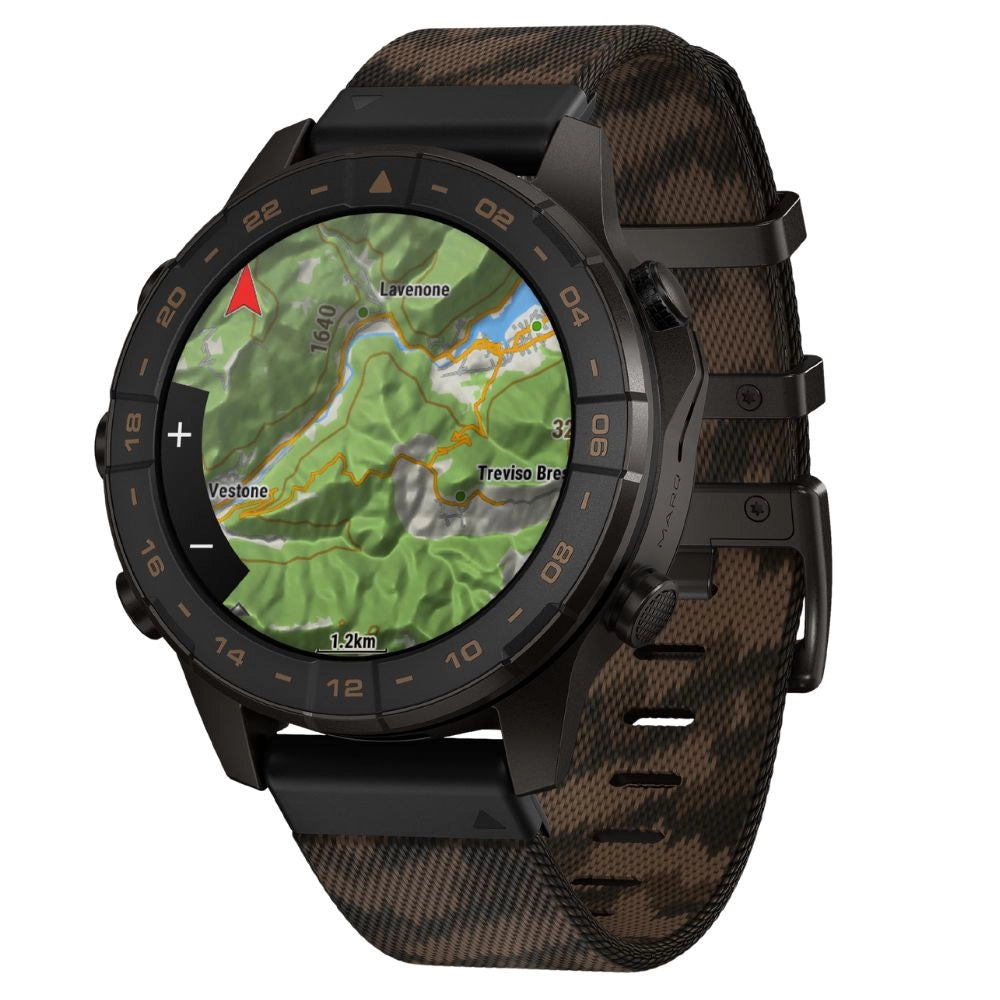 Garmin MARQ Gen 3 Commander con correas de nailon de camuflaje y caucho